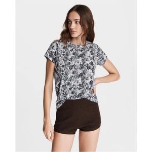 rag & bone Black and White Short Sleeve Tee